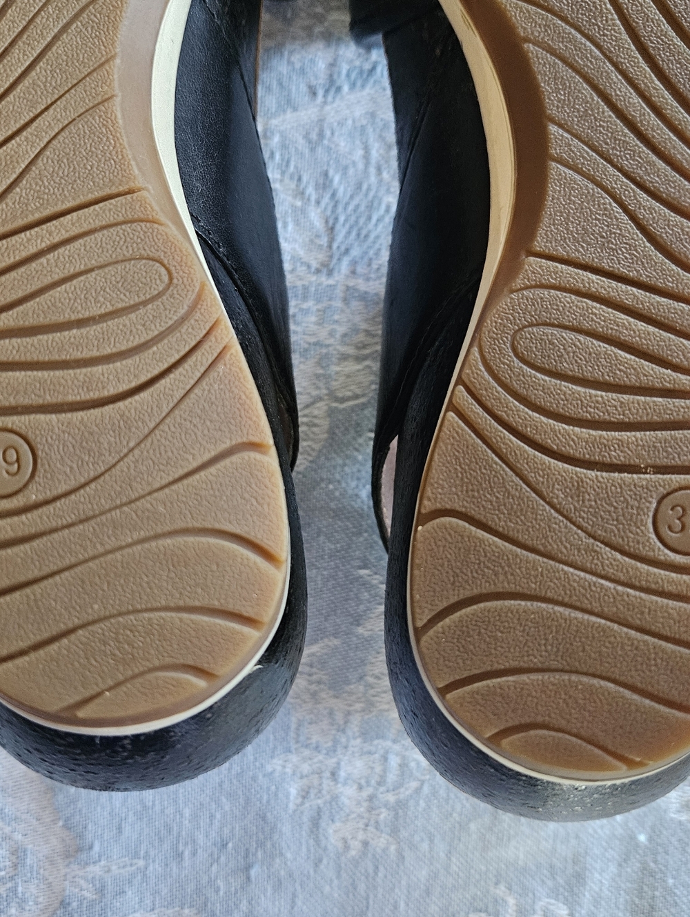 Dansko Black Sandals Wedge Heel  Double Adjustable Straps, Comfort Size 39 - Picture 9 of 9